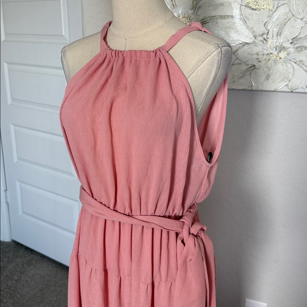 Forever 21 pink Maxi dress Sz Large - Picture 7 of 13